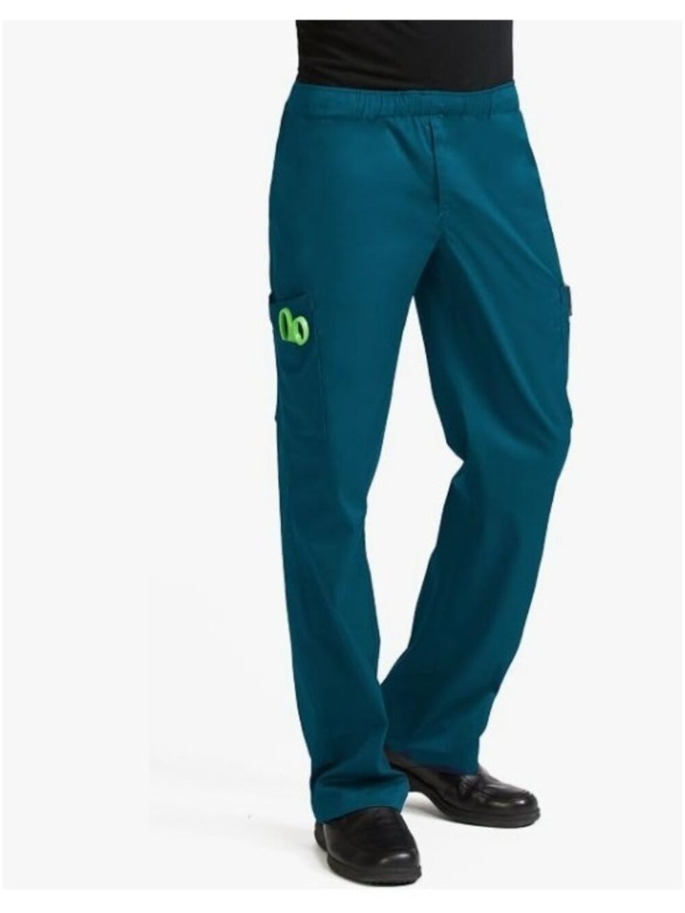 Med Couture MC2 cargo pockets men's Scrub Pants 8702 -Caribbean Blue -LARGE